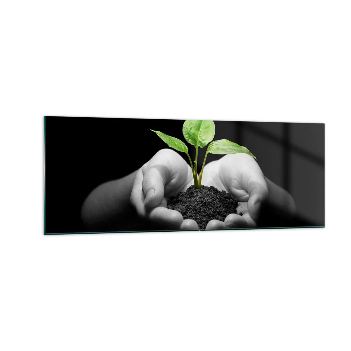 Üveg kép - Szeretem a természetet, védem azt - 140x50 cm