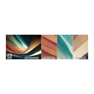 Fotótapéta Minta Premium Canvas - Színekből szőtt - Darab, Absztrakció, Vonalak - 100x30 cm