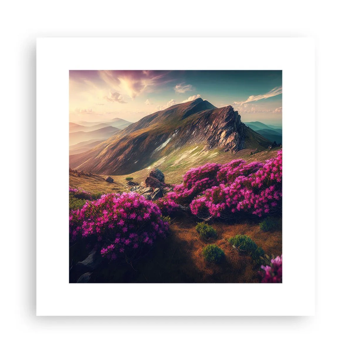 Poszter - Nyár a hegyekben - 30x30 cm