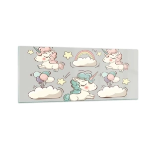 Üveg kép - Biztosan léteznek... - 100x40 cm