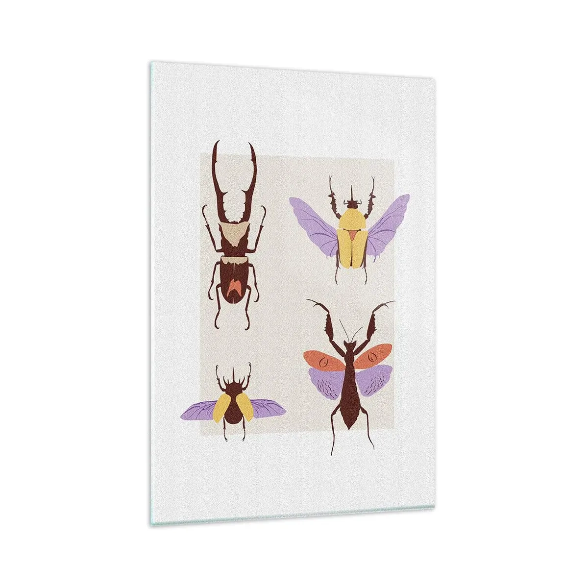 Üveg kép - A rovarok világa - 80x120 cm