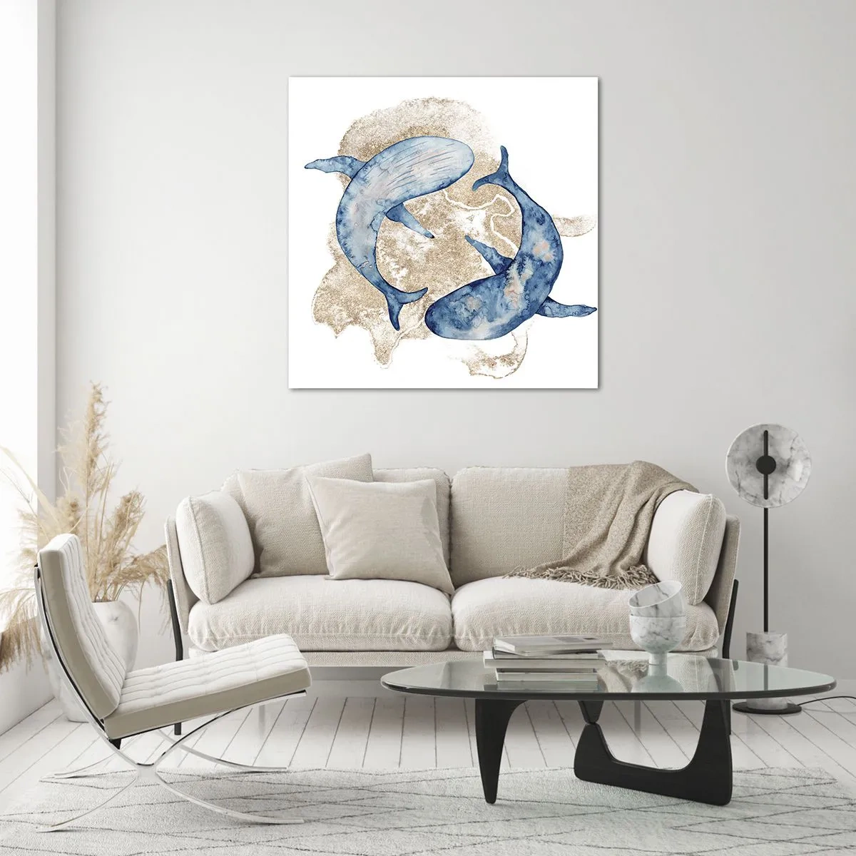 Üveg kép - Barátság vagy szerelem? - 50x50 cm