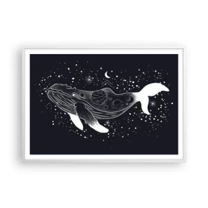 Poszter fekete keretben - Az univerzum óceánjában - 100x70 cm