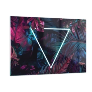 Üveg kép - Disco stílusú kert - 120x80 cm