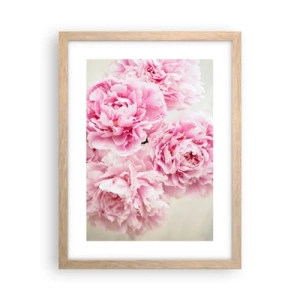 Poszter világos tölgy keretben - Rózsaszín pompában - 30x40 cm