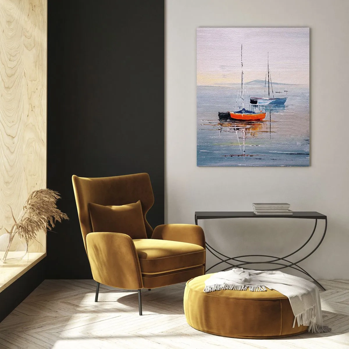 Üveg kép - Jól megérdemelt pihenés - 50x70 cm