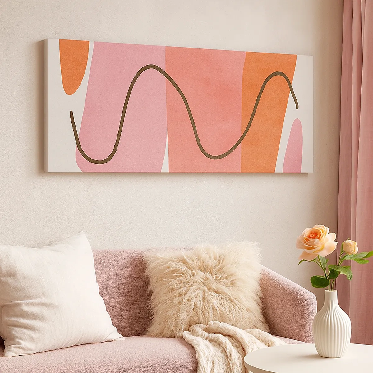 Vászonkép - Formák szelíd mozgása - 30x30 cm