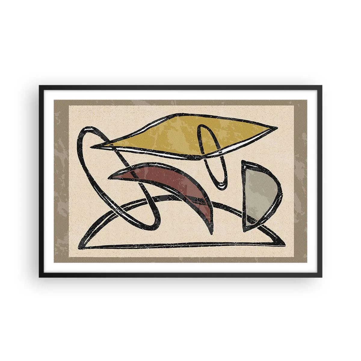 Poszter fehér keretben - Függőlegesek és vízszintek - 91x61 cm