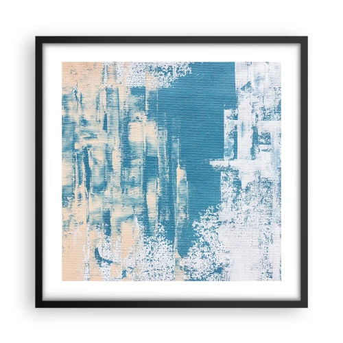 Poszter fehér keretben - Jégcsapon keresztül - 50x50 cm