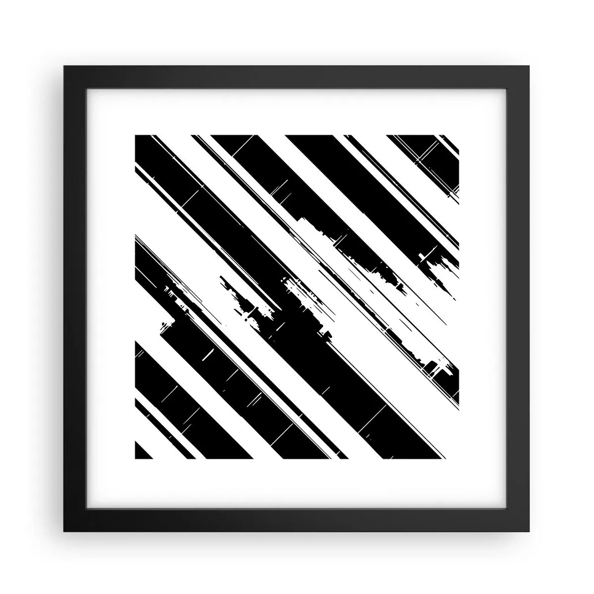 Poszter fehér keretben - Intenzív és dinamikus kompozíció - 30x30 cm