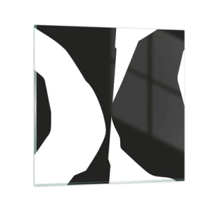 Üveg kép - Pozitív-negatív - 70x70 cm