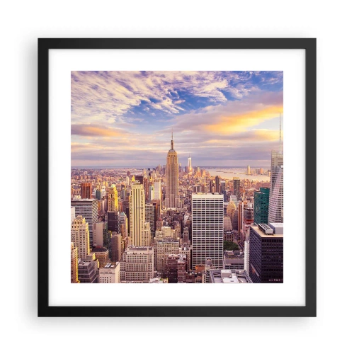 Poszter fehér keretben - Elérni a felhőket - 40x40 cm