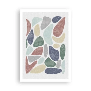Poszter - Mozaik púderes színekből - 70x100 cm