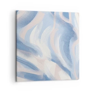 Vászonkép - Kék fodrok - 50x50 cm