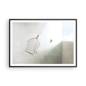 Poszter fehér keretben - Az elememen - 100x70 cm