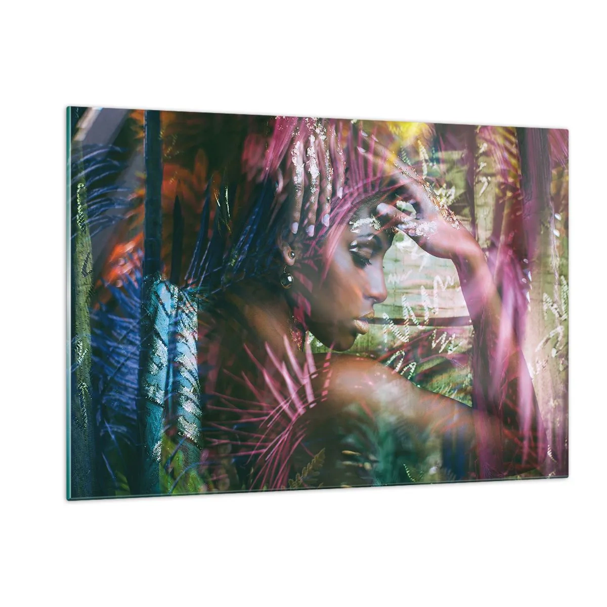 Üveg kép - Anyatermészet a dzsungelben - 120x80 cm