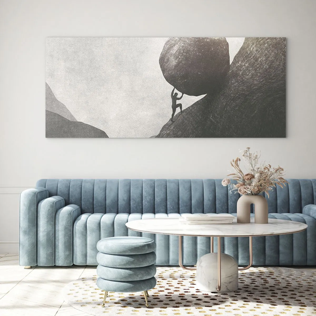 Üveg kép - Hiszek minden remény ellenére - 100x40 cm