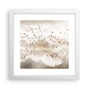 Poszter fekete keretben - Itt az idő... - 30x30 cm