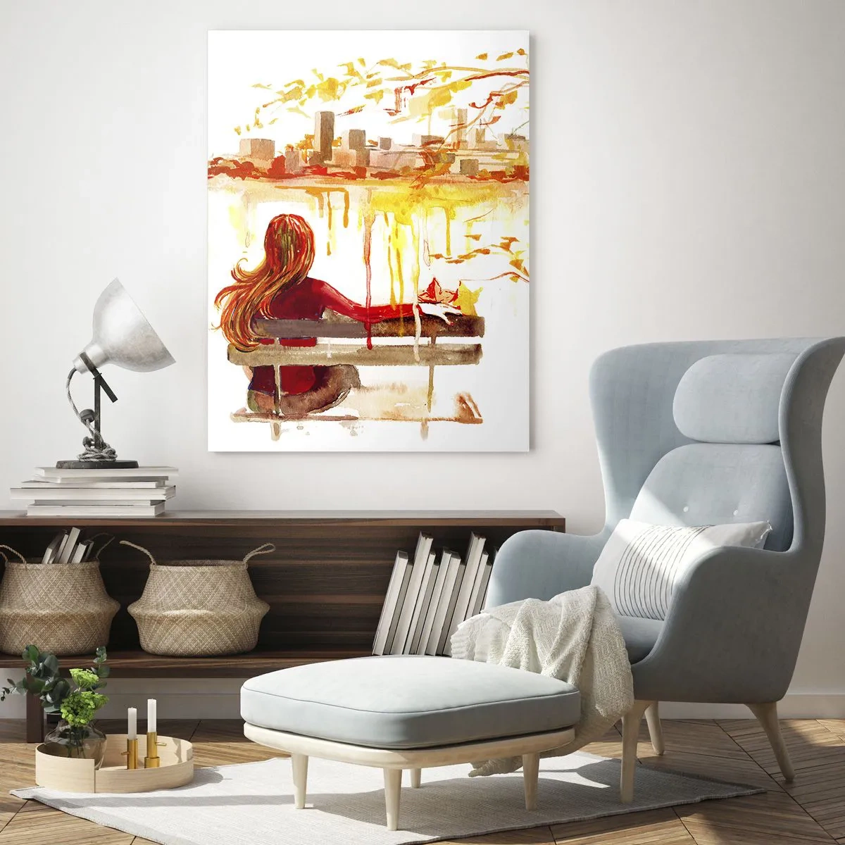 Üveg kép - Egy pillanatnyi elmélkedés - 50x70 cm