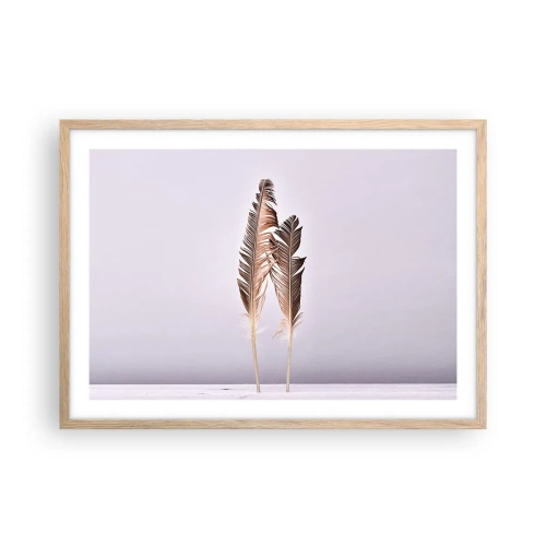 Poszter világos tölgy keretben - A semmi ellen - 70x50 cm