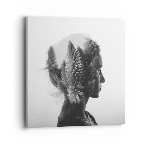 Vászonkép - A fenyőerdő hölgye - 40x40 cm