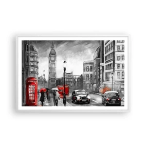 Poszter fekete keretben - Egyáltalán nem szürke város - 91x61 cm