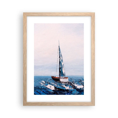 Poszter világos tölgy keretben - A szél testvérisége - 30x40 cm