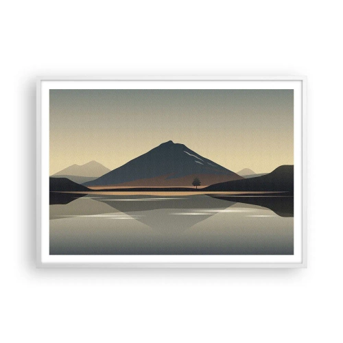 Poszter fekete keretben - Tükörreflexió - 100x70 cm