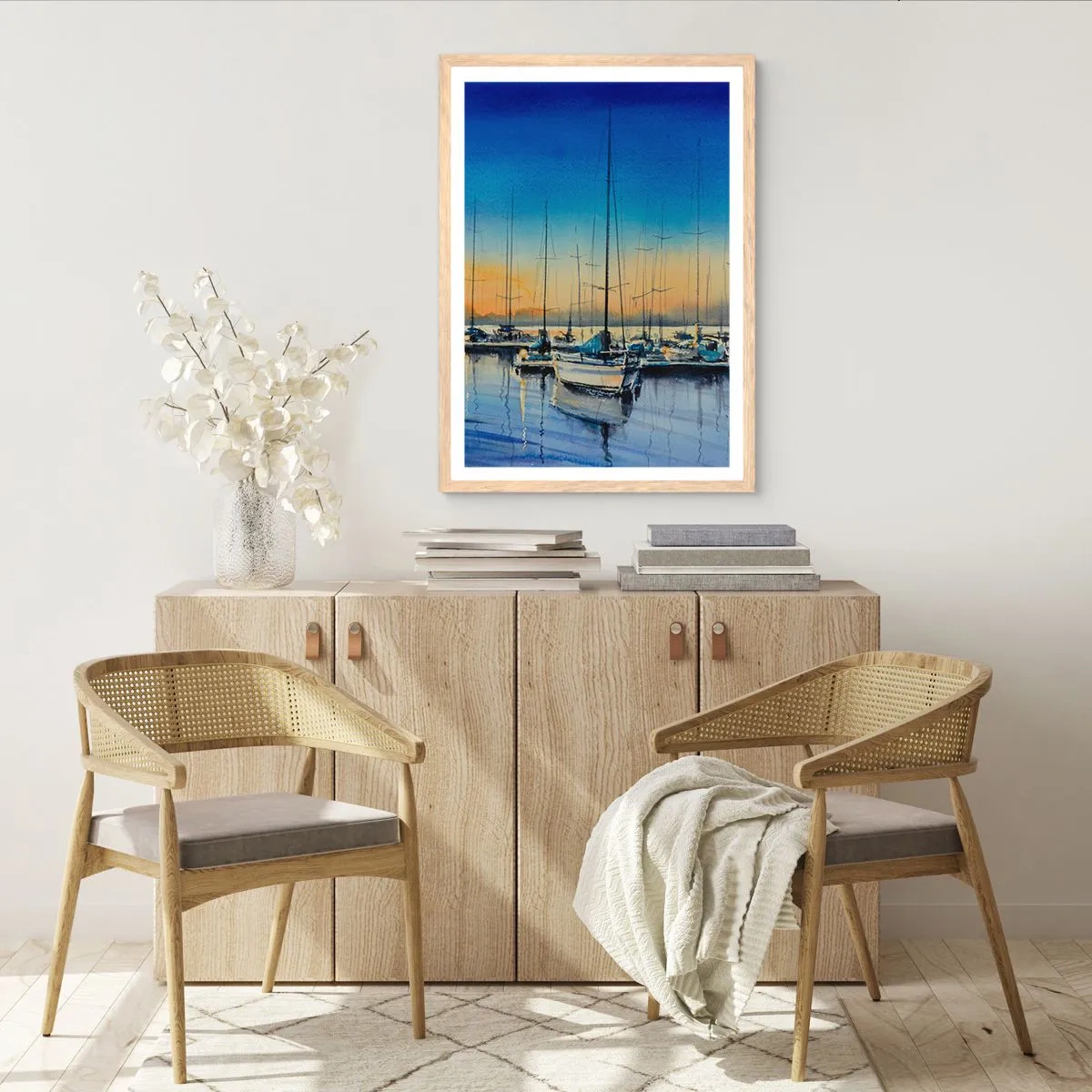 Poszter világos tölgy keretben - Egy szép nap vége - 61x91 cm