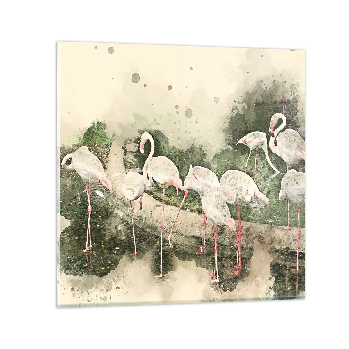 Üveg kép - Egzotikus álom - 40x40 cm