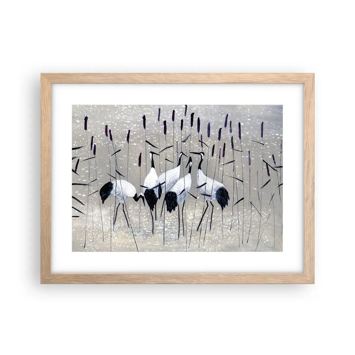 Poszter világos tölgy keretben - A sajátjaik között - 40x30 cm