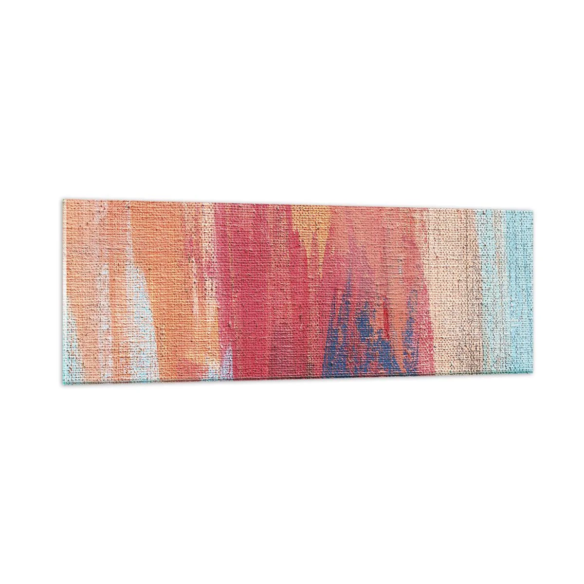 Üveg kép - Szivárványon kiúszva - 90x30 cm