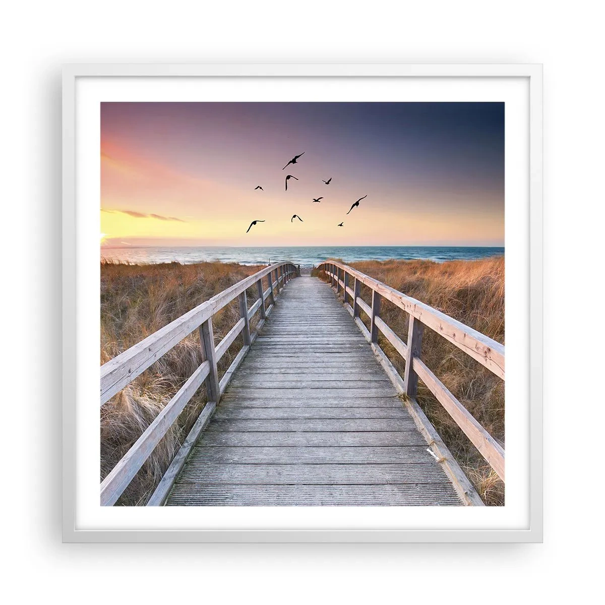 Poszter fekete keretben - Repülési tér - 60x60 cm