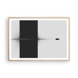 Poszter világos tölgy keretben - Egyenesen a cél felé - 100x70 cm