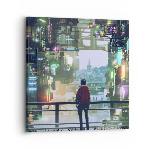 Vászonkép - Két világ - 30x30 cm