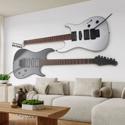 Fotótapéta Premium Sand - A formák harmóniája - Zene, Elektromos gitár, Hangszer - 100x70 cm