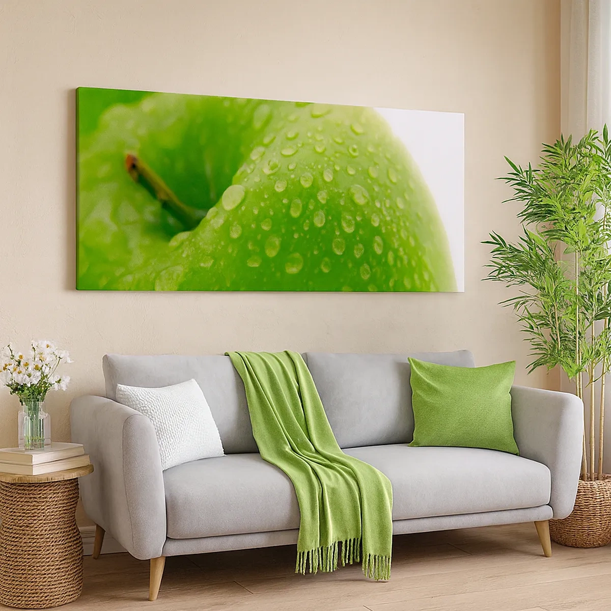 Vászonkép - Zöld hűvös frissesség - 30x30 cm