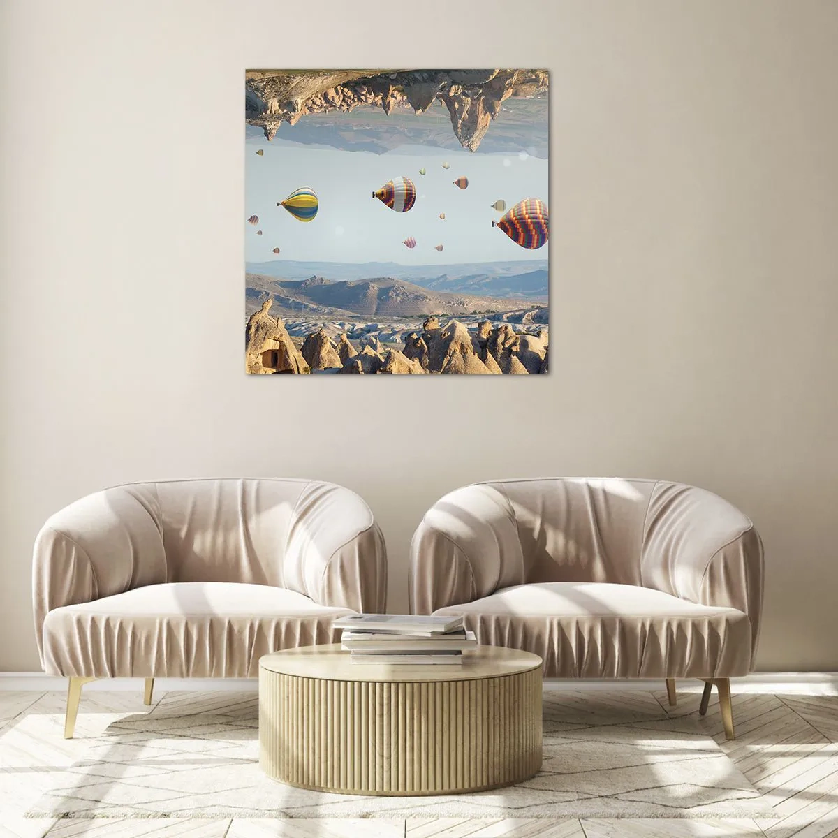 Üveg kép - Itt minden lehetséges - 70x70 cm