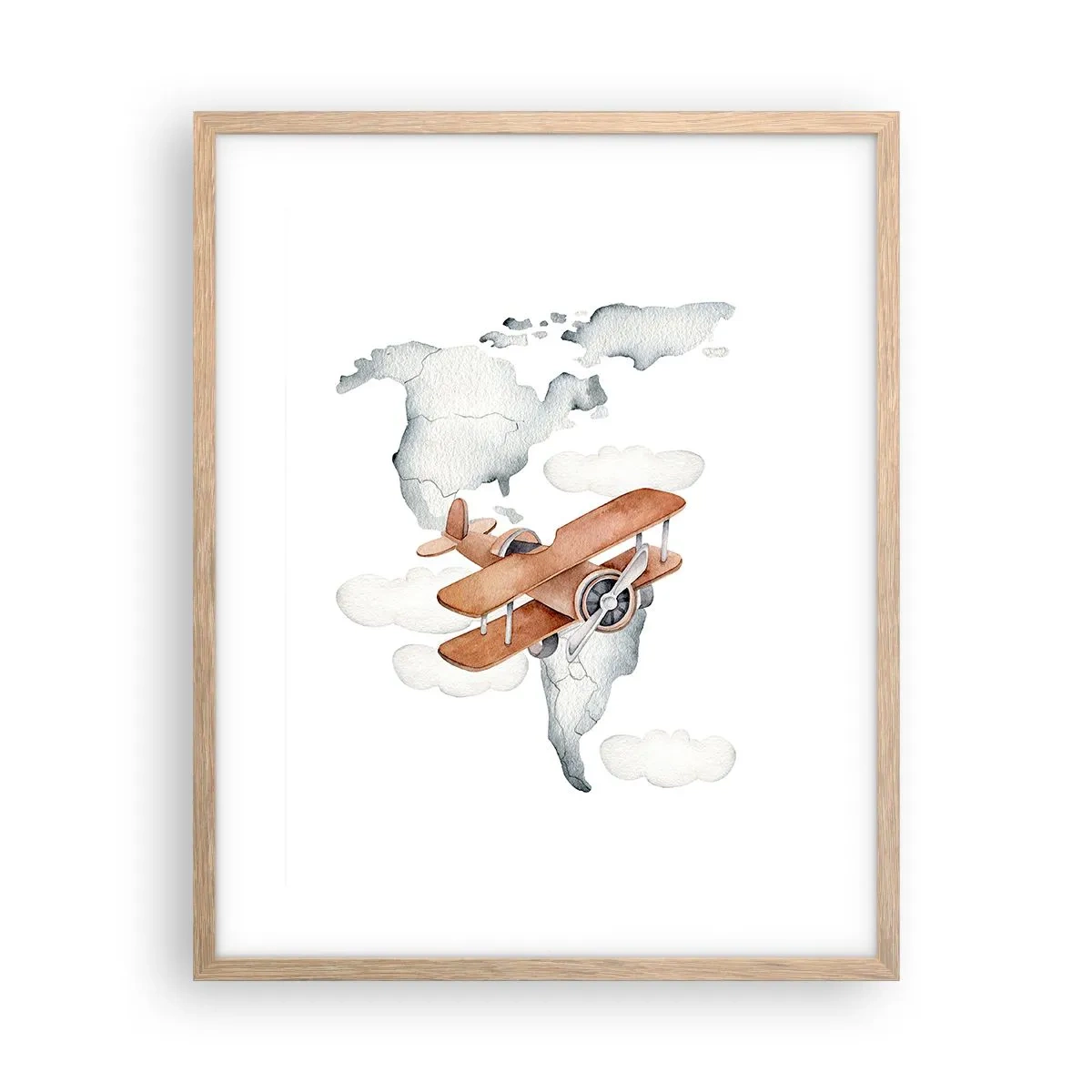 Poszter világos tölgy keretben - Úttörő szellemben - 40x50 cm