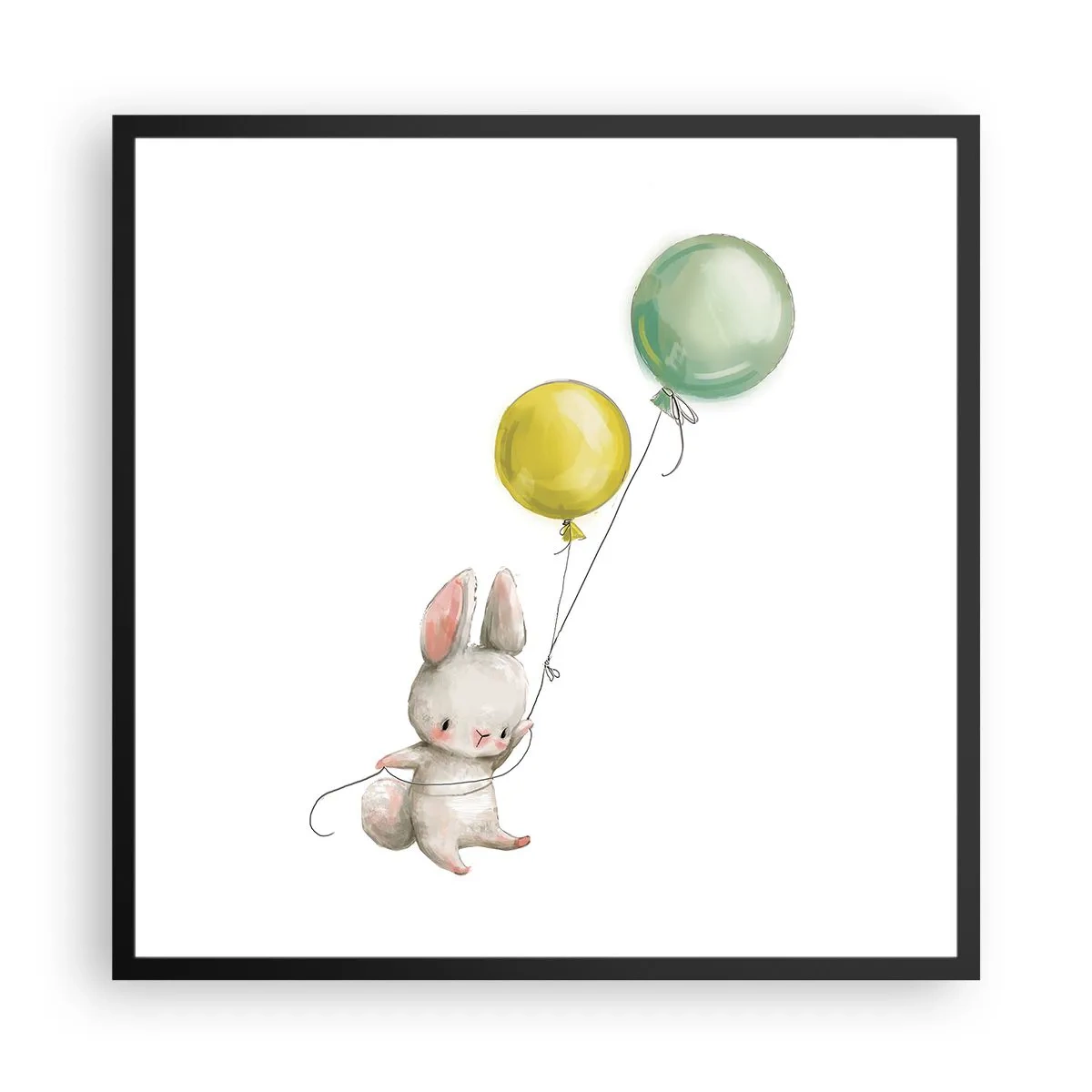 Poszter fehér keretben - Én is repülök! - 60x60 cm