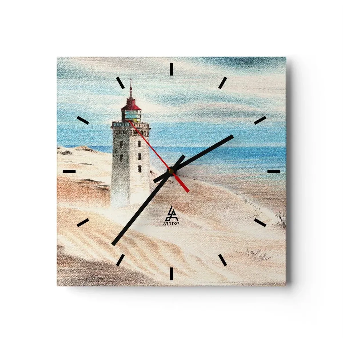 Falióra, Óra - Mindig a tengert bámulva - 30x30 cm