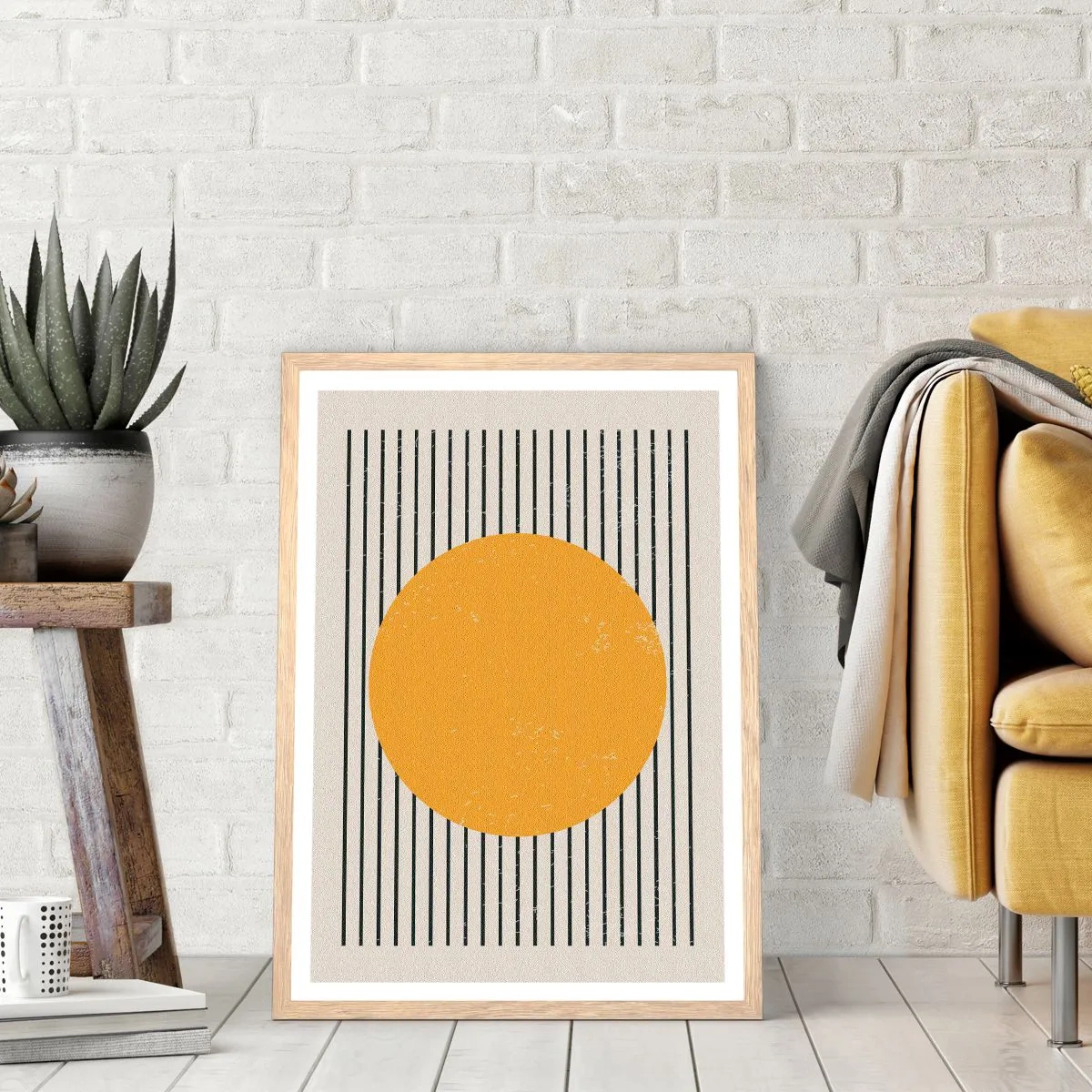 Poszter világos tölgy keretben - Az egyszerűség ereje - 61x91 cm