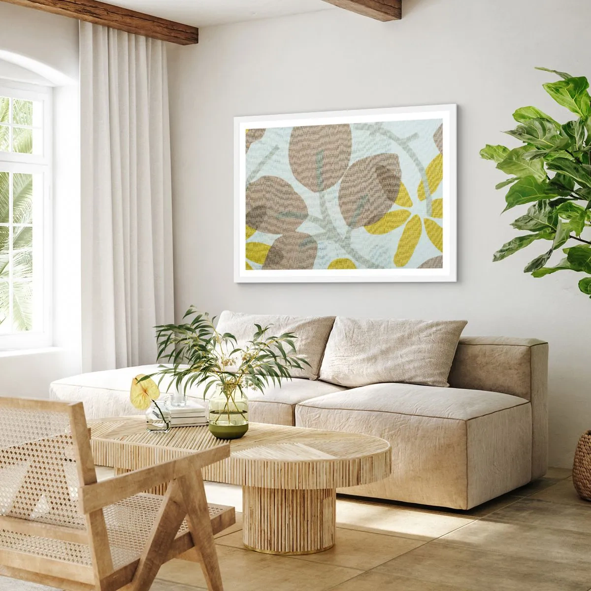 Poszter fekete keretben - Kompozíció a napsütésben - 91x61 cm