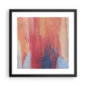 Poszter fehér keretben - Szivárványon  kiúszva - 40x40 cm