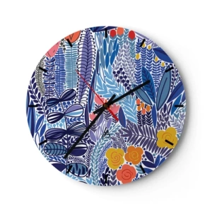 Falióra, Óra - Hawaii kert - 40x40 cm