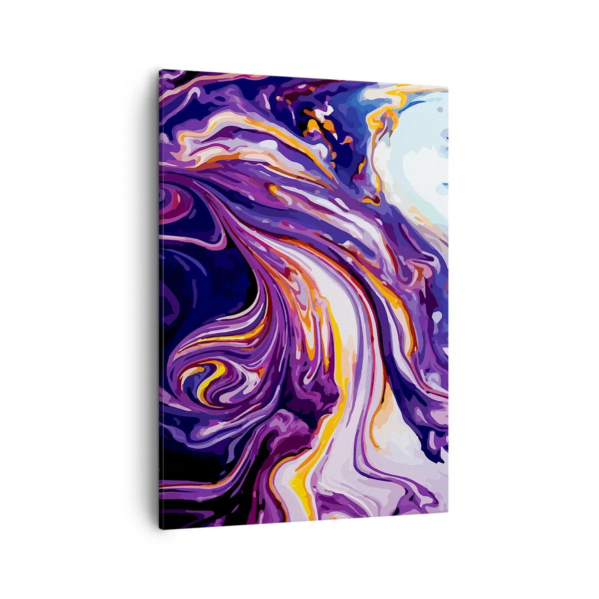 Vászonkép - A tér behajtása lila színben - 50x70 cm