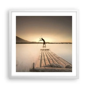 Poszter fekete keretben - Pihenés előtt - 50x50 cm