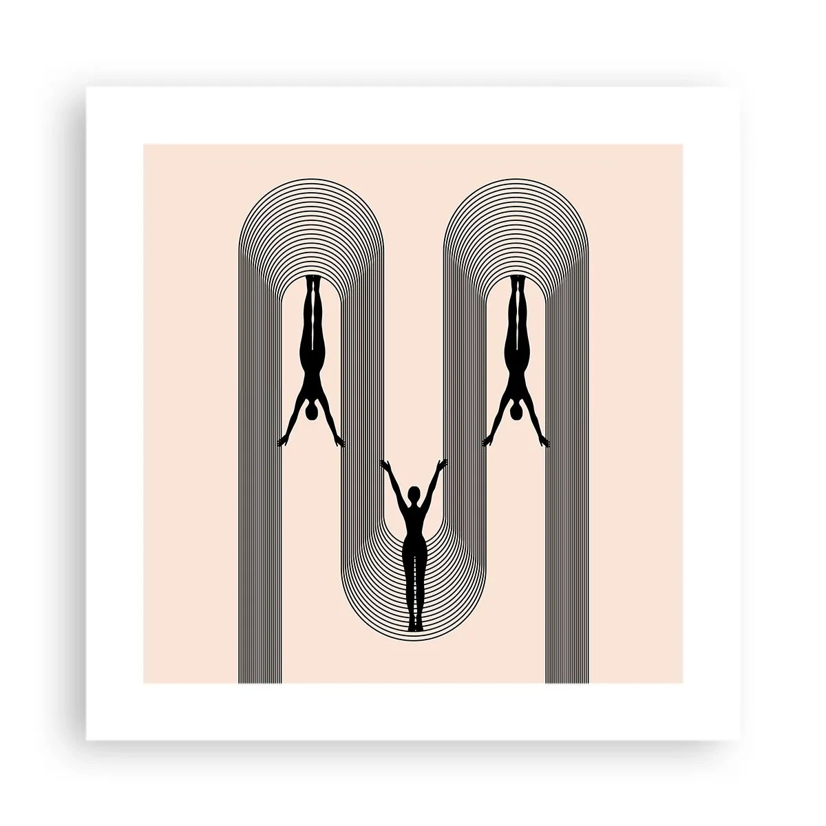 Poszter - Fejjel lefelé - 40x40 cm