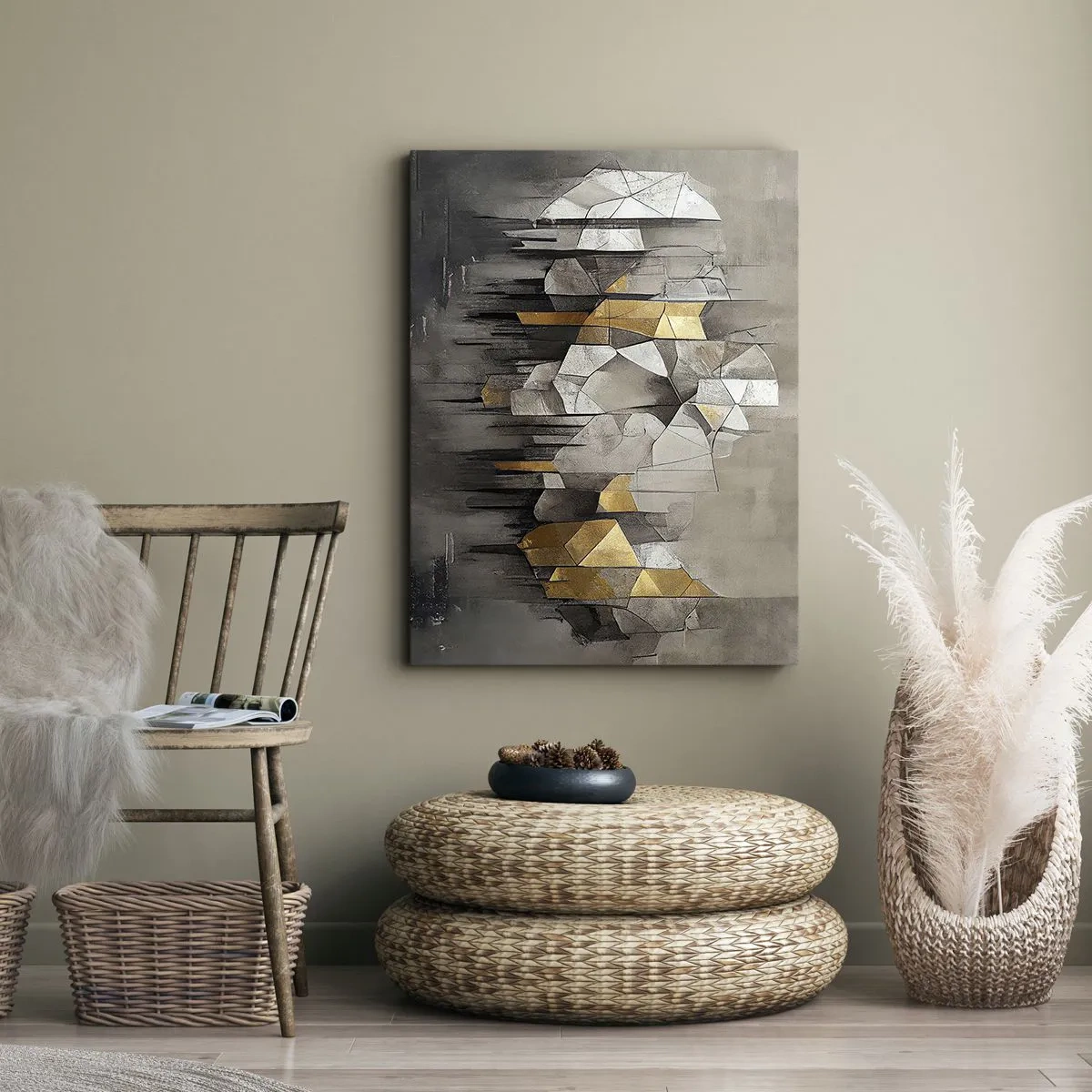 Vászonkép - Kompozíció jégből és fényből - 45x80 cm