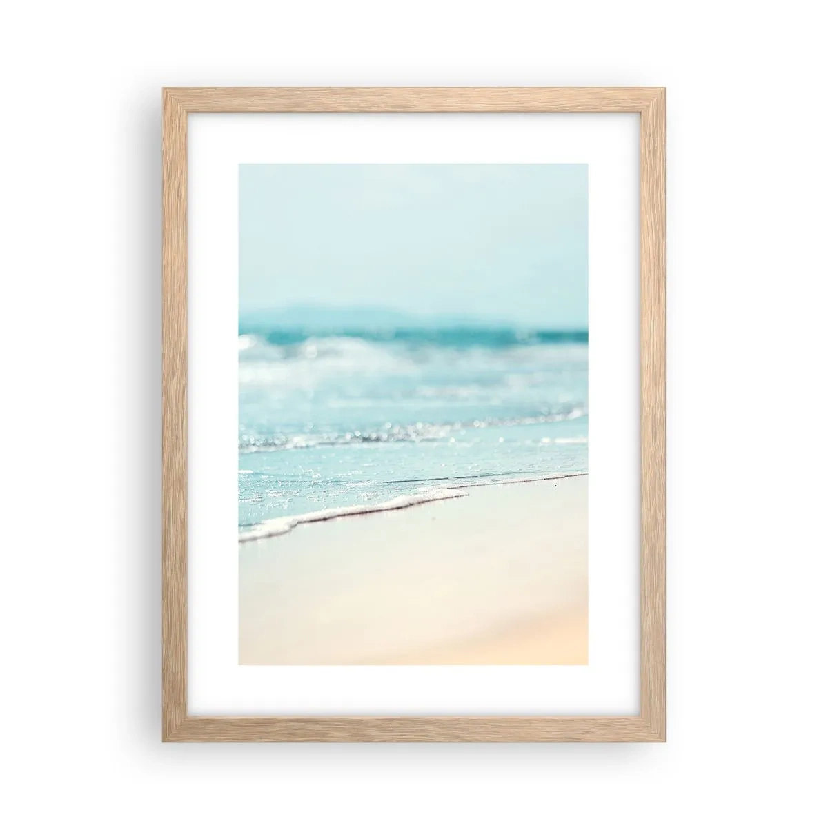 Poszter világos tölgy keretben - Hő és zaj - 30x40 cm